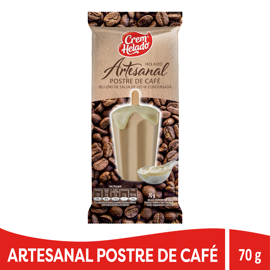 Helado Crem Helado Artesanal Cafe x 70Gr