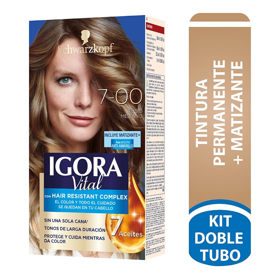 Tinte Igora Vital 7 Doble Tubo x50ml