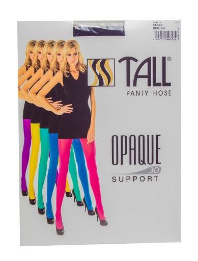 Medias Tall Pantalón Opaque 3D Talla M Color Negro X1Und.