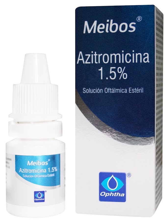 Gotas Azitromicina Meibos 1.5% Solucion Oftalmica Esteril Ophtha Frasco x 3Ml
