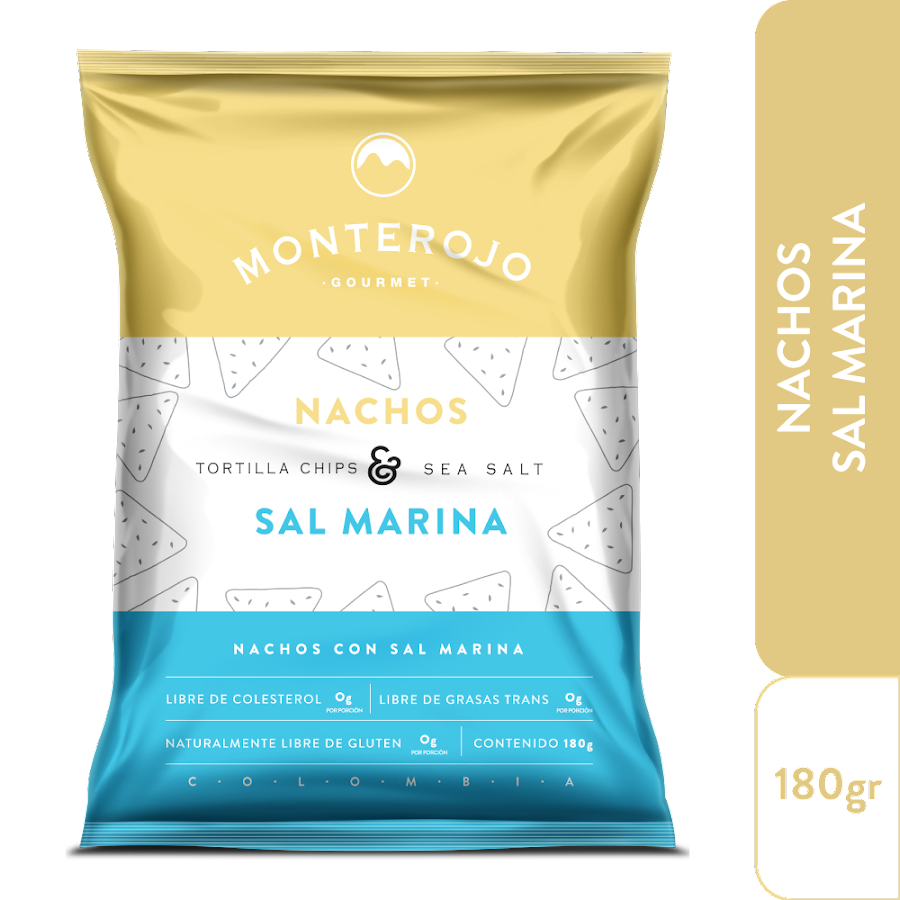 Pasabocas Nachos Monterojo Sal Marina x 180Gr