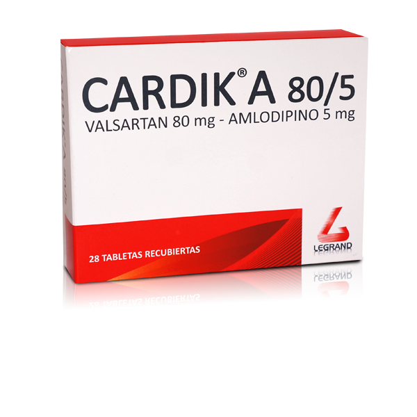 CARDIK A 80/5 CJ X 28 TAB LEGRAN VALSARTANAMLODIPINO