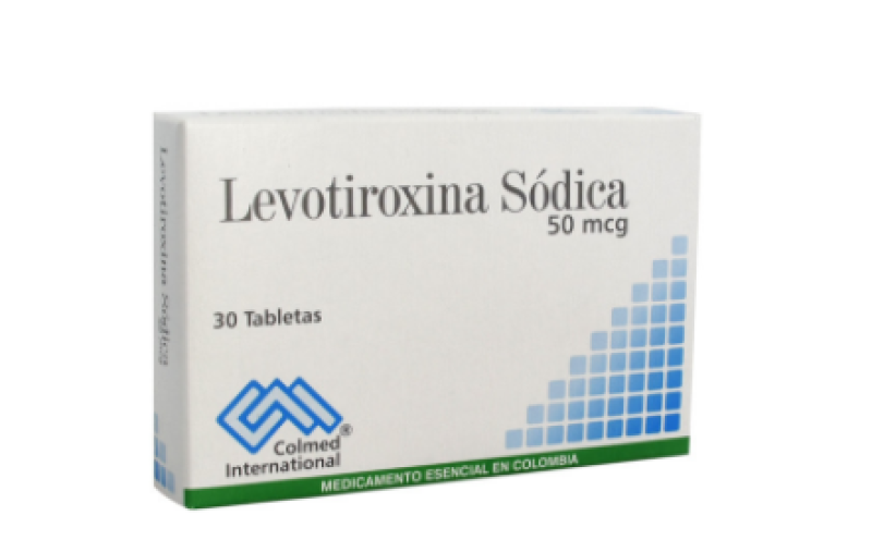 Levotiroxina 50 ug Tabletas Caja x 30 Unidades