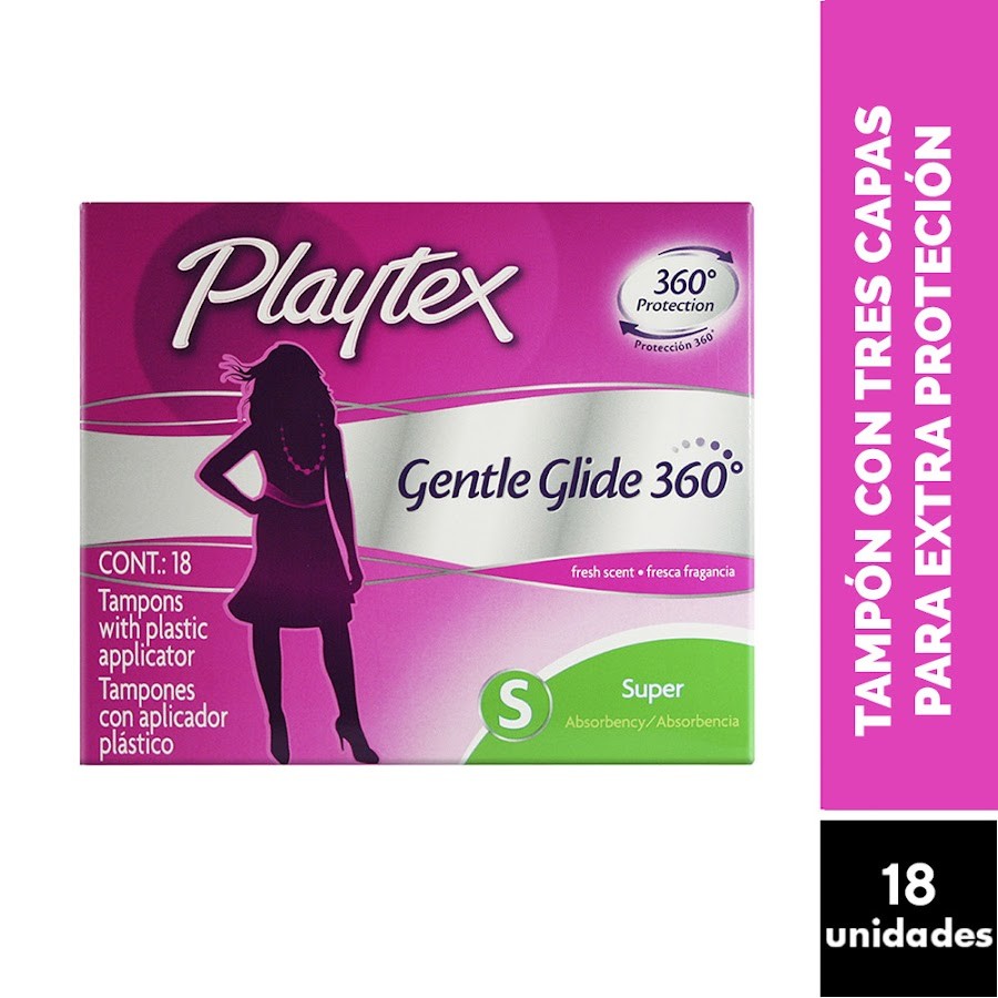 Tampones PLAYTEX Gentle Glide 360 Super x18Und.