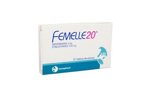 Femelle 20 3/20mg Tab. Caja X21Tab. GYN Drospirenona Etinilestradiol
