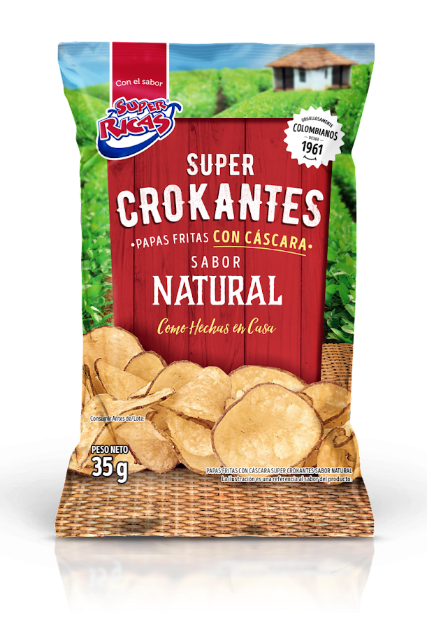 Pasabocas Super Ricas Crokantes Sabor Natural x 35Gr
