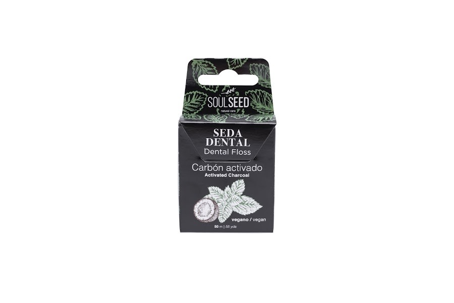 Hilo Dental SoulSeed Seda Carbon Activado x 50m