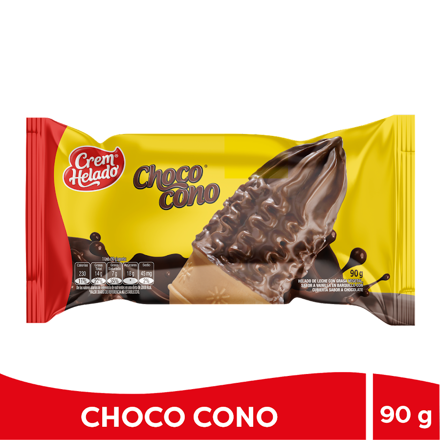 Helado Choco Cono Crem Helado x 90Gr