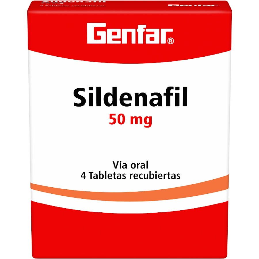 Sildenafil Genfar 50Mg Tabletas Caja X4Tab.