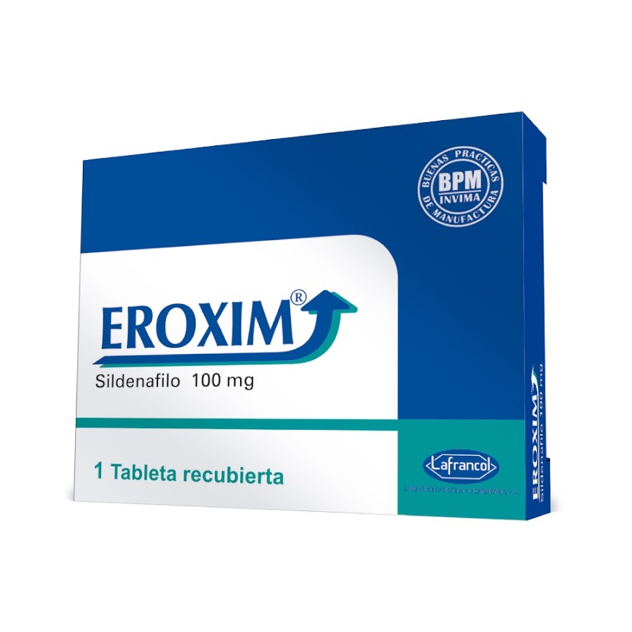 Eroxim 100mg Tableta Caja x1Tab. LAFRANCOL Sildenafilo