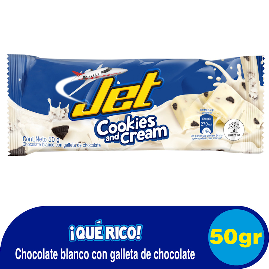 Chocolatina JET Cookiesand Cream x50g