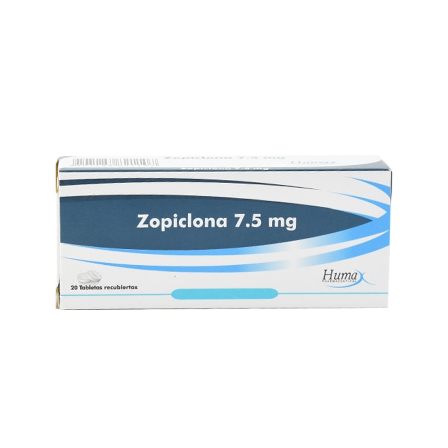 Zopiclona 7.5Mg Humax Caja x 20 Tabletas