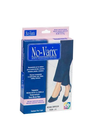 Medias No Varix Mediana Compresión Hasta Rodilla Visión L Par X1Und