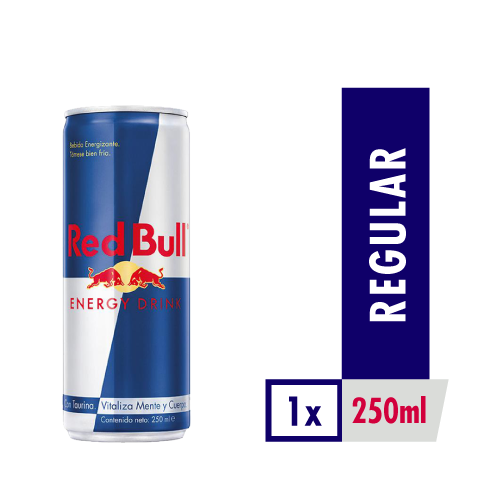 Bebida Energizante RED BULL x250ml.