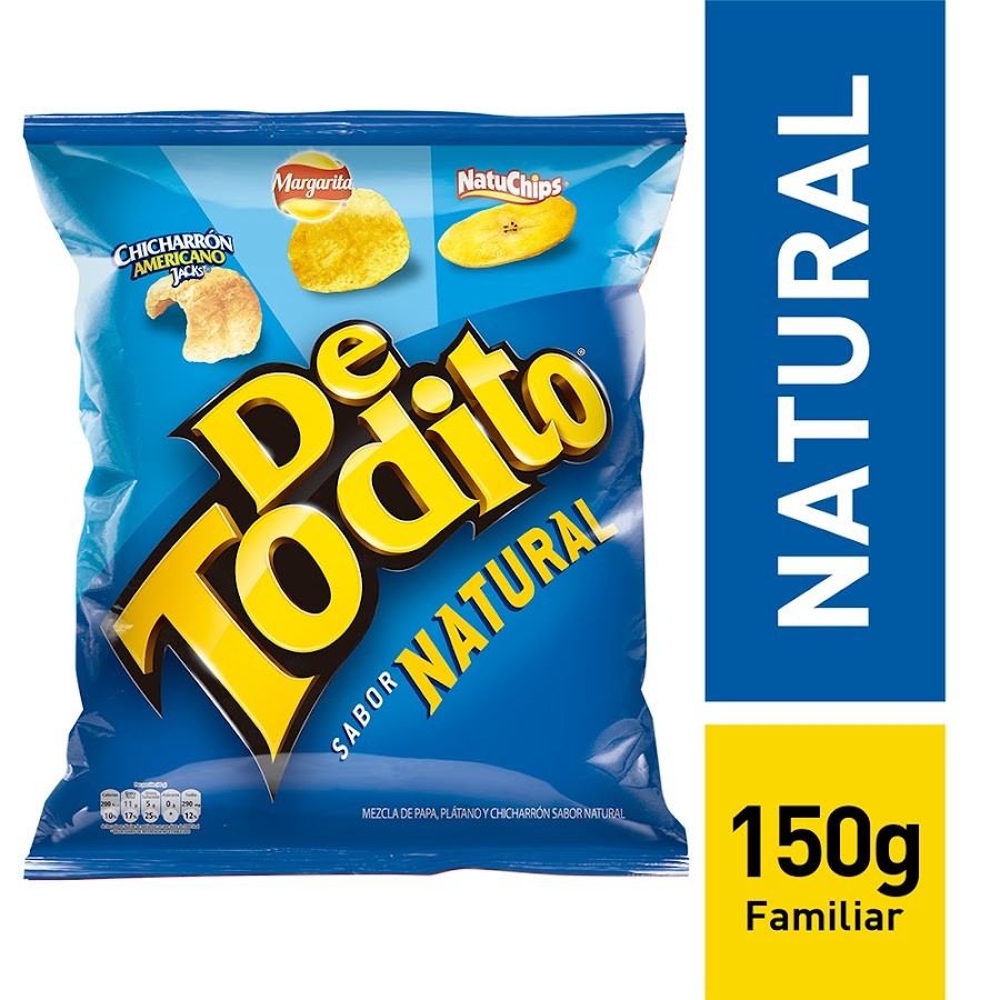 PASABOCAS DE TODITO NATURAL L X150G.