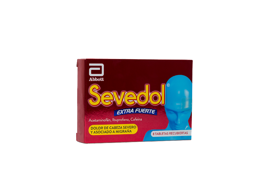 Sevedol Extra 250mg Tab Cajax8Tab LAF Acetaminofén Ibuprofeno Cafeína