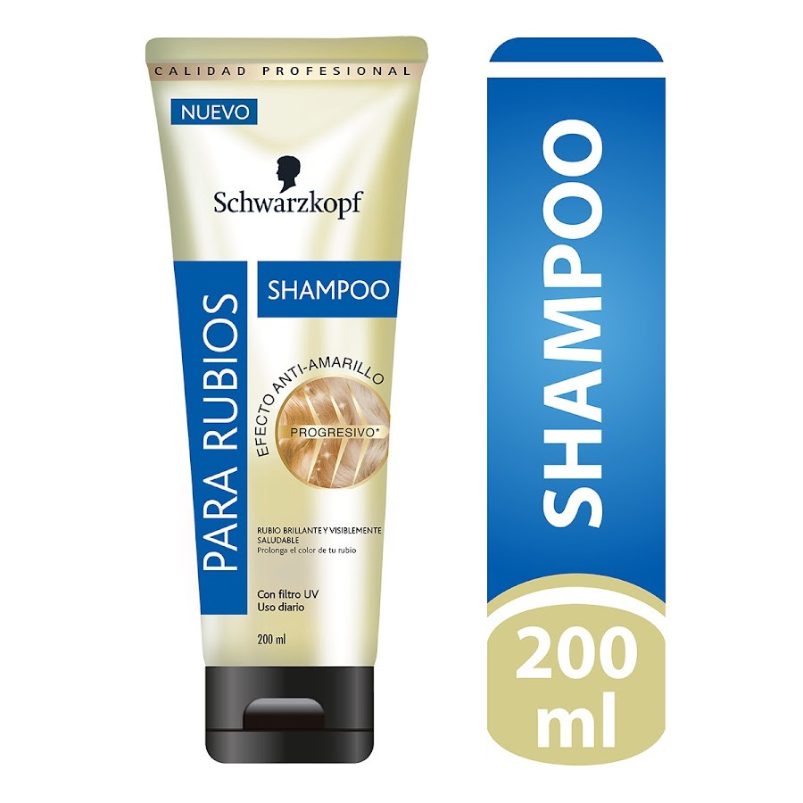 Shampoo Schwarzkopf Efecto Entiamarillo x200 ml