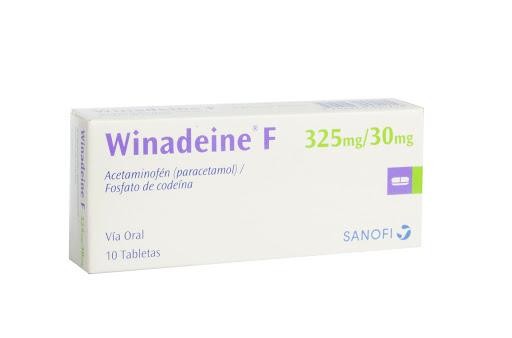 Winadeine F 325/30Mg Tabletas Caja X10Tab. Sanofi Acetaminofén Codeína