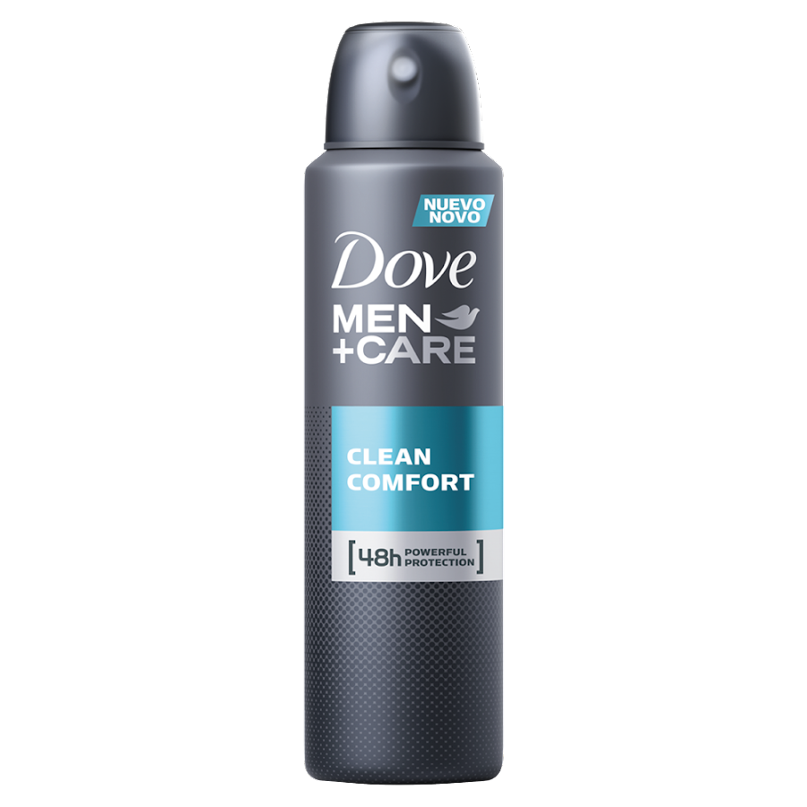 Antitranspirante DOVE Men +Care Clean Comfort 48H 0% Alcohol x150Ml