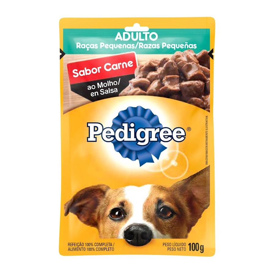 COMIDA PARA MASCOTAS PEDIGREE POUCH ADULTO RAZA PEQUENA CARNE X100G.
