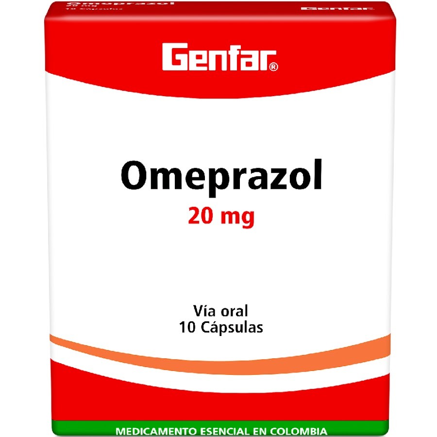 Omeprazol Genfar 20Mg Cápsulas Caja X10Cap.
