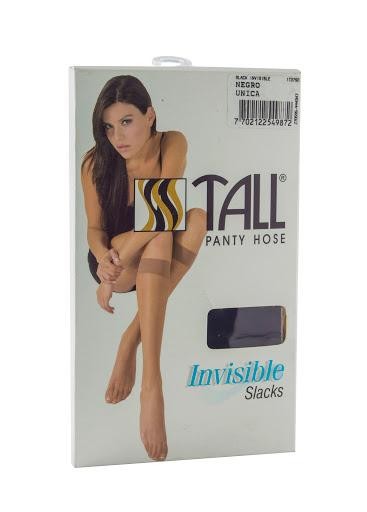 Medias Tall Slack Invisible Talla Única Negro Par X1Und.