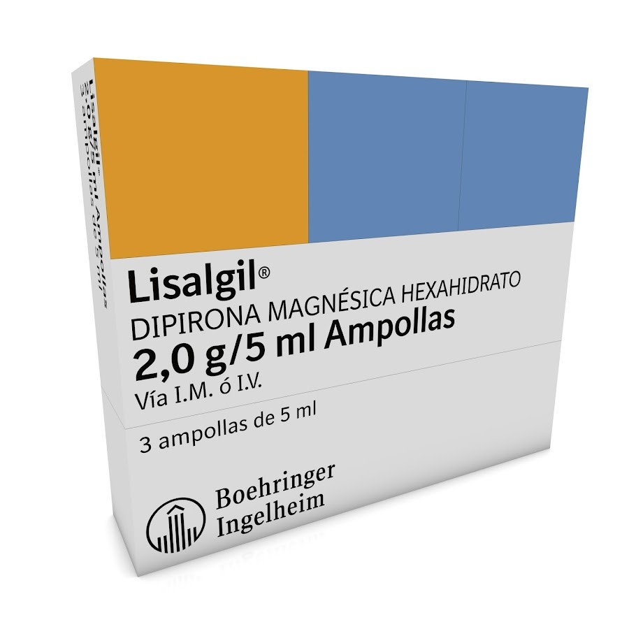 Lisalgil 2.0G/5Ml. Amp. Fco. x3Amp. Boehringer Dipirona Magnésica