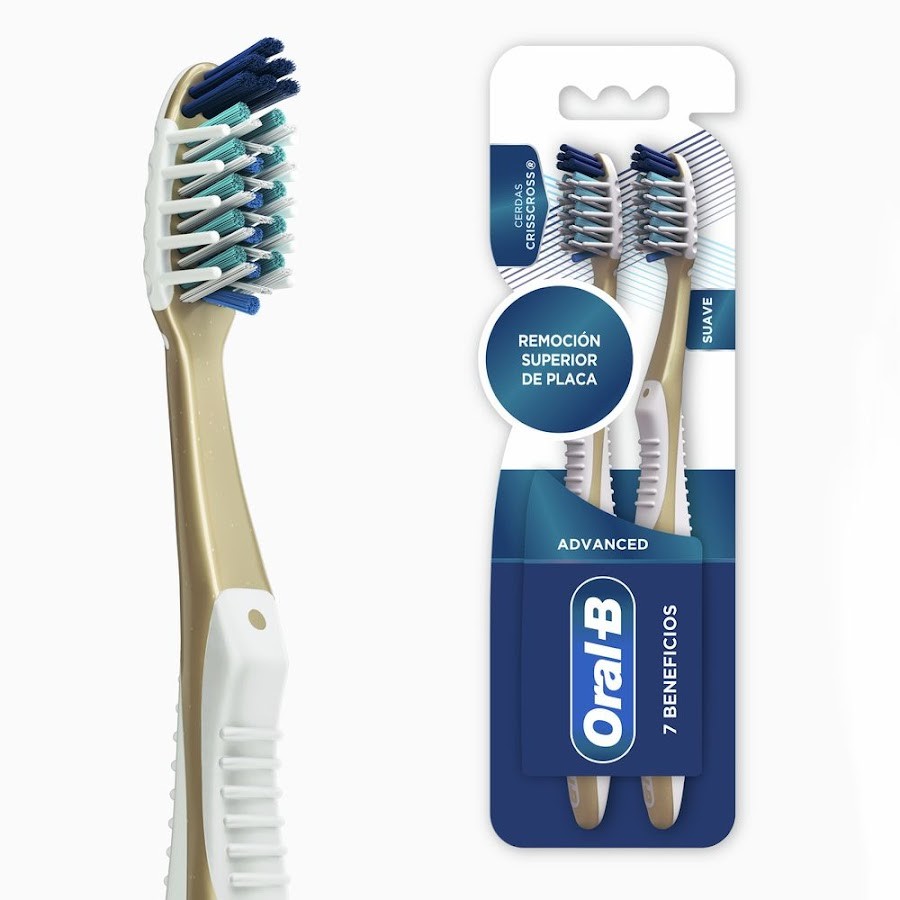 Cepillo Dental ORAL-B 7 Beneficios Pro-Salud Suave 2x1 x2Und