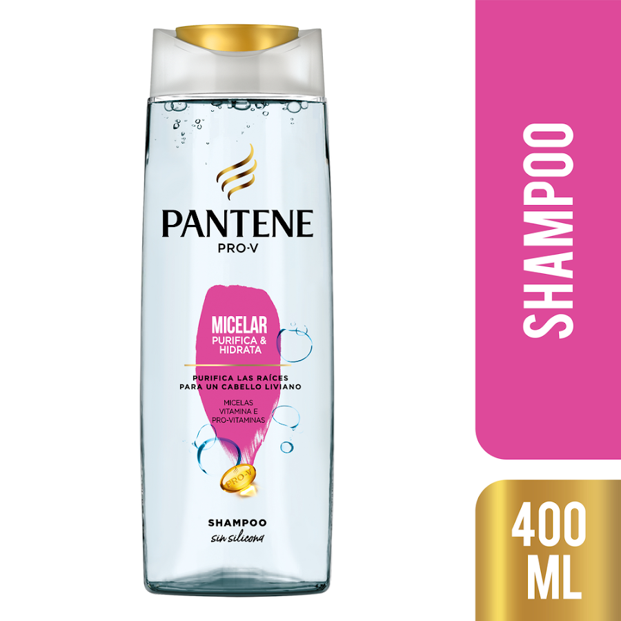 SHAMPOO PANTENE MICELLAR 400ML.