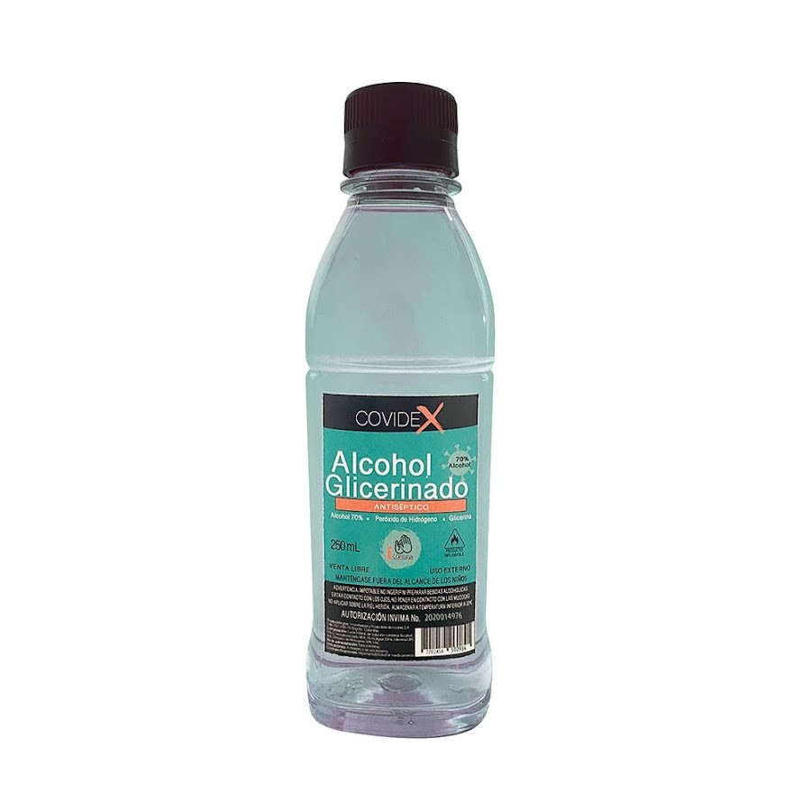 Alcohol Glicerinado Covidex x 250Ml