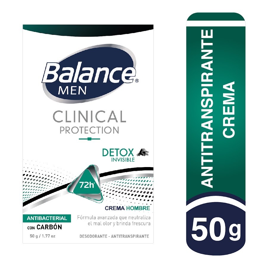 Desodorante Balance Clinical Crema Detox Men x 50Gr