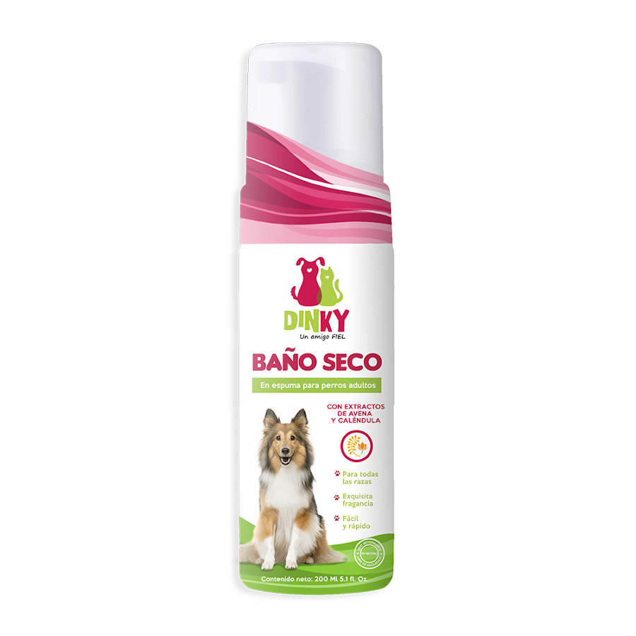 Baño Seco Dinky Espuma Perro Adulto X200ml