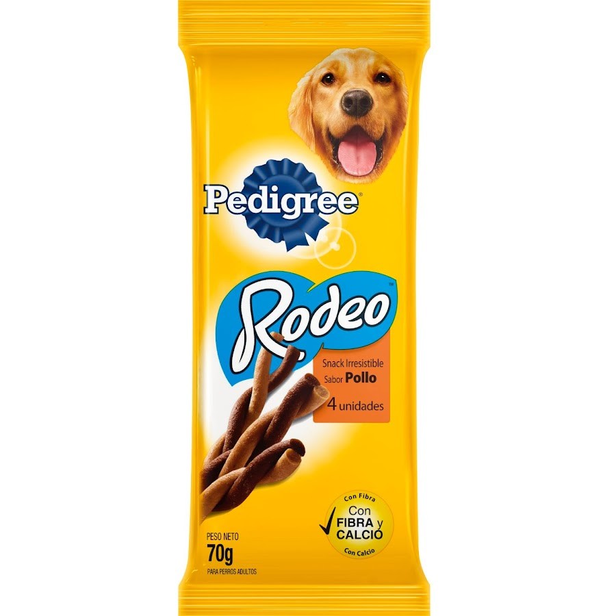 Alimento Para Perro Rodeo Snack Sabor a Pollo x 4Uni/70Gr