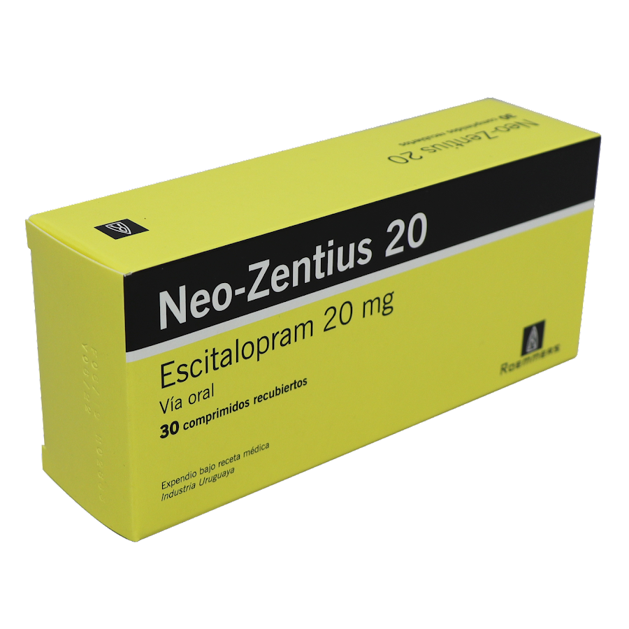 Neo Zentius 20 Escitalopram 20Mg Roemmers Caja x 30Tab