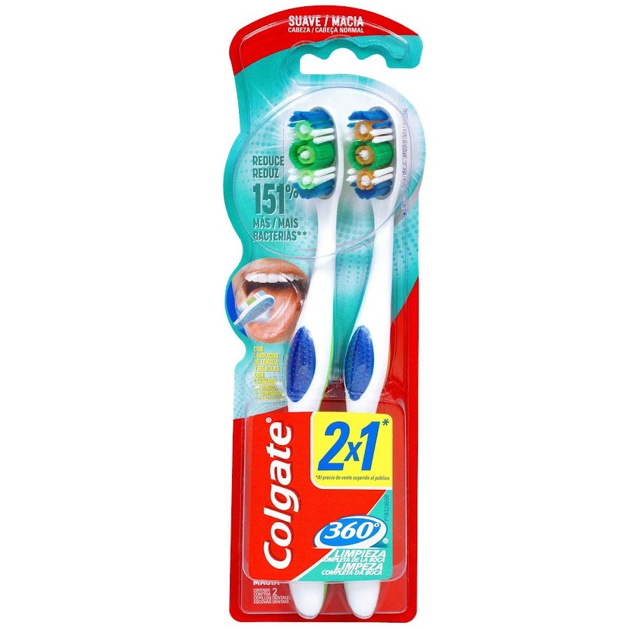 Oferta Cepillo Dental Colgate 360 TwinPack Soft 2 x 1