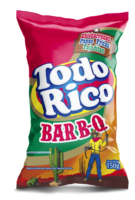 Pasabocas Todo Rico BBQ x 150Gr