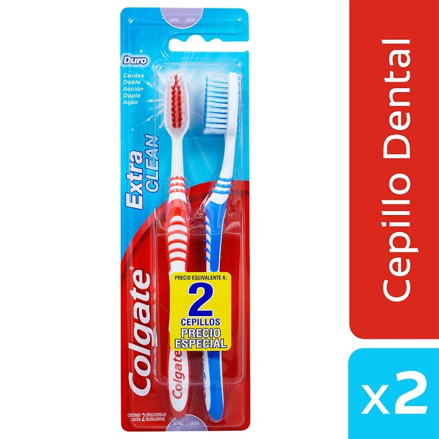 OFERTA CEPILLO DENTAL COLGATE EXTRA CLEAN 2X1 DURO X2UND