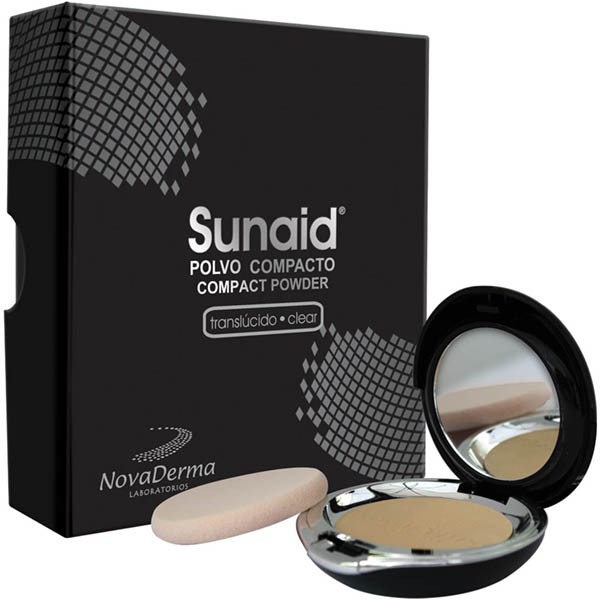 Polvo Novaderma Sunaid Compacto Translucido Clear x12G.               .