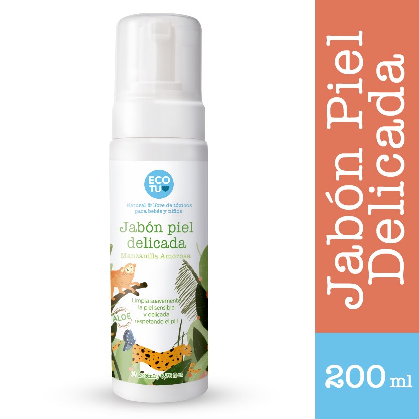 Jabón EcoTú Piel Delicada Manzanilla Espuma x 200Ml