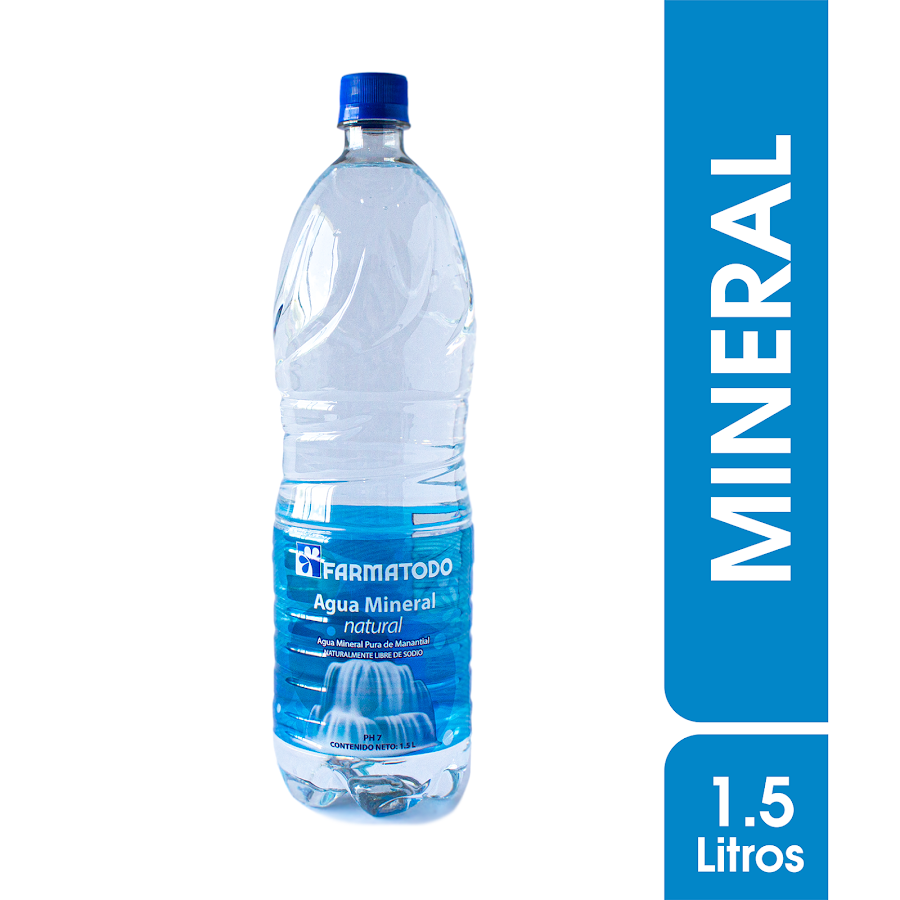 Agua Farmatodo 100% Mineral Natural X1.5L.