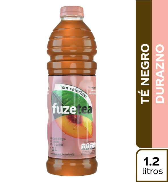 Té FUZE TEA Negro Sabor Durazno x1.2Lt