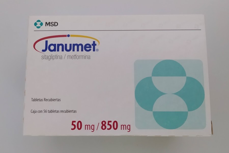 JANUMET 50/850MG TABLETAS CJ X 56TAB MSD SITAGLIPTINA METFORMINA