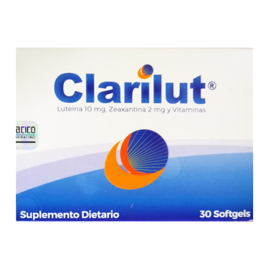 Luteina 10 mg - Zeaxantina 2 mg y Vitaminas Caja x30 capsulas softgel para la salud visual