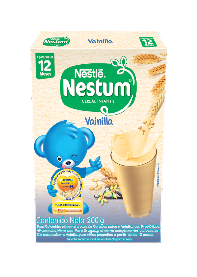 Cereal NESTUM Vainilla con Canela Único con Probióticos x200g