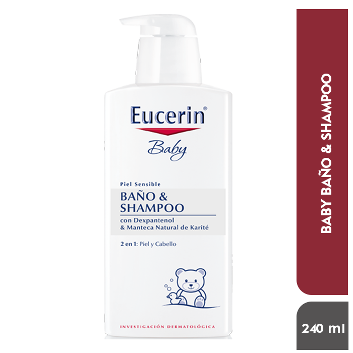 Baño EUCERIN baby cabello y cuerpo piel sensible x250ml