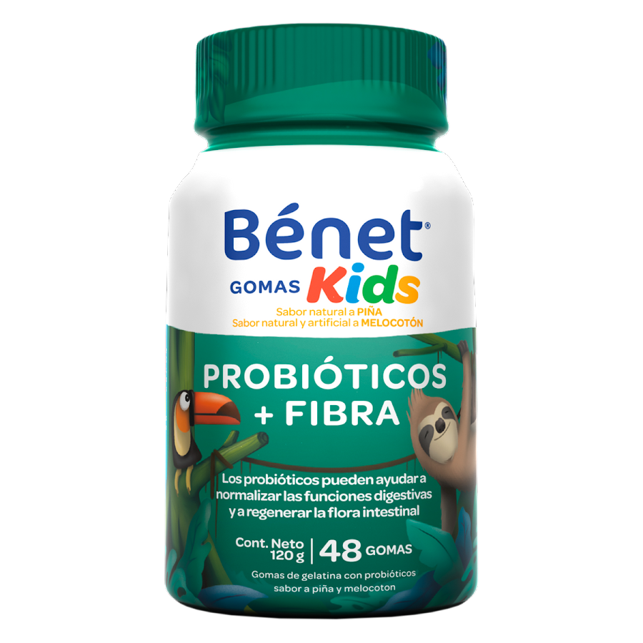 Gomas Kids Benet Probioticos + Fibra x 48Und