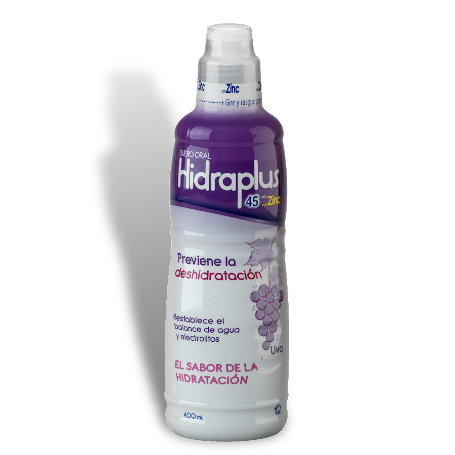 HIDRAPLUS TRATAM. DESHIDRATACIÓN 45 ZINC UVA X400ML