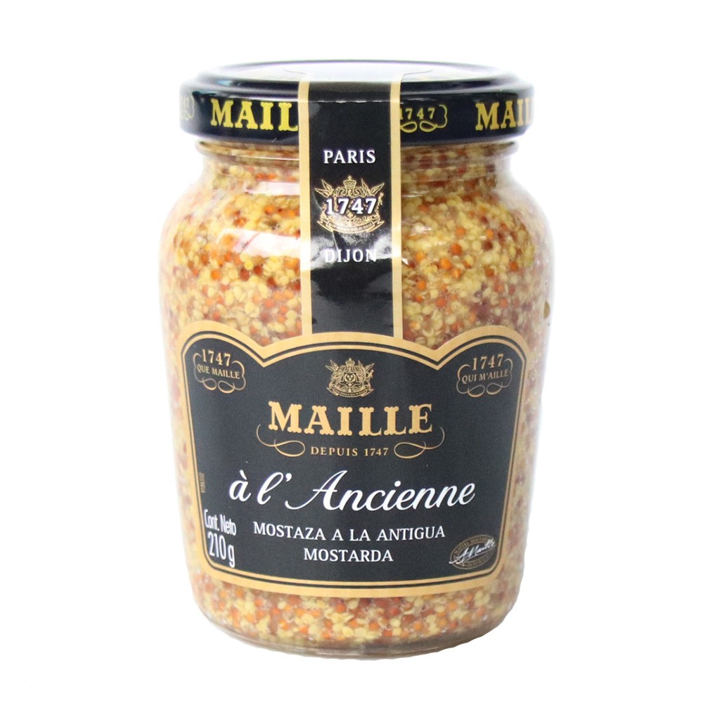 MOSTAZA ANTIGUA DP MAILLE  x 210GR