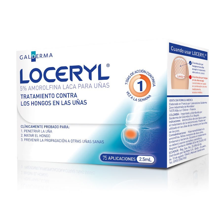 LOCERYL 5% Tratamiento Frasco x2.5Ml. GALDERMA Amorolfina