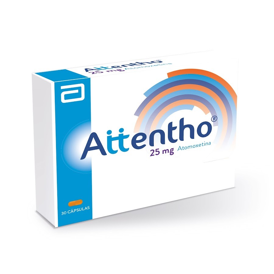 Attentho 25 mg Atomoxetina Lafrancol x 30 Capsulas